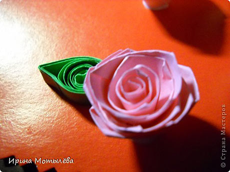 Валентинка с цветочками. Открытка с бумажными цветами.